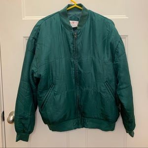 Vintage silk bomber style jacket